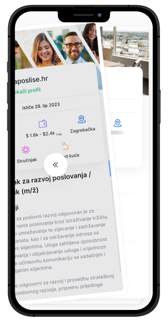 slika koja opisuje naslov: Čekaj pozive poslodavaca ili “svajpaj” sam
